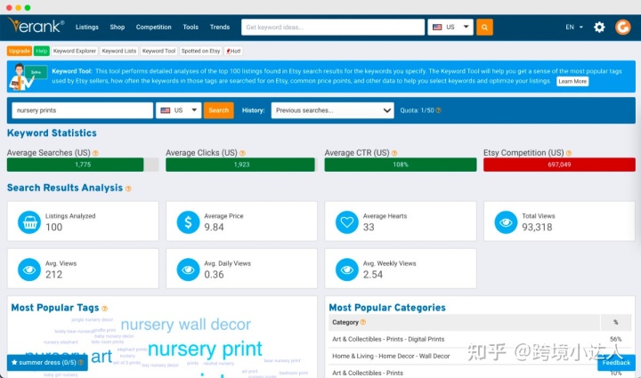 做Etsy SEO最佳的12个工具（免费&付费）
