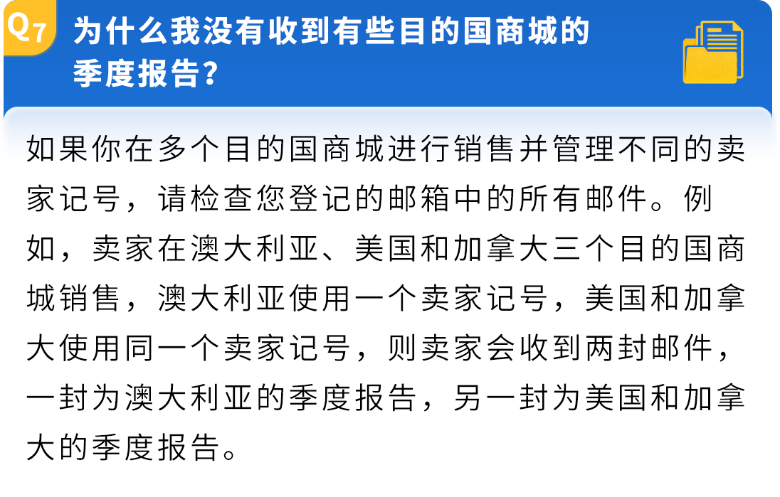 亚马逊2025 Q3中国卖家税务报送：常见问题答疑指南