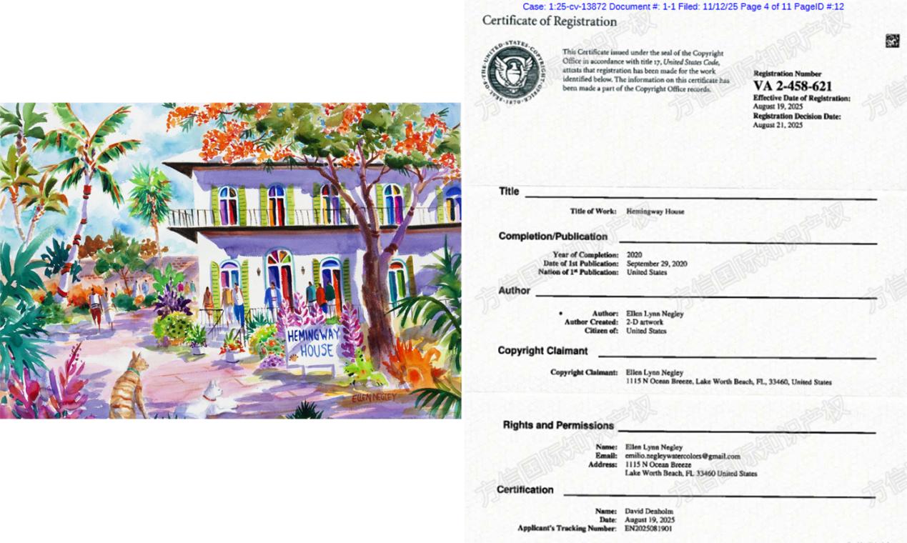 水彩花卉画成高危领域!艺术家Ellen Lynn Negley发案!