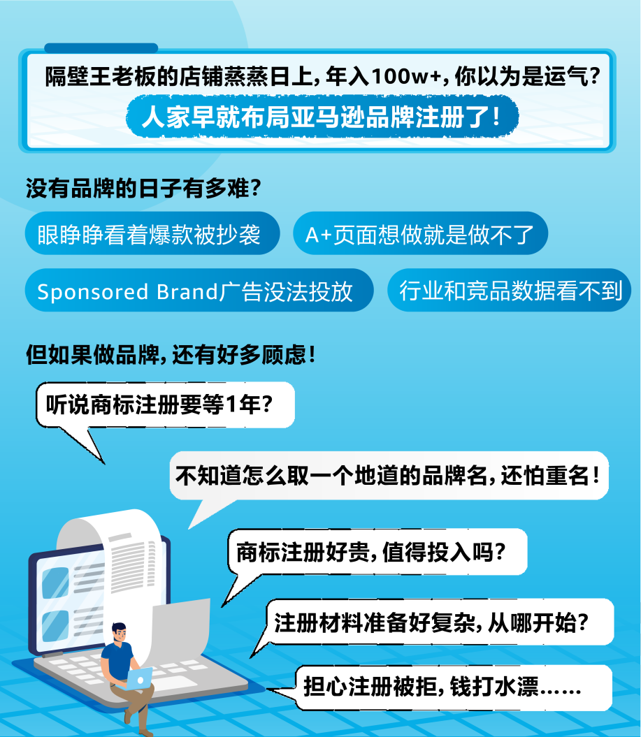 做亚马逊品牌有顾志？从选品牌名到获得R标，年入$100W+只需这几步