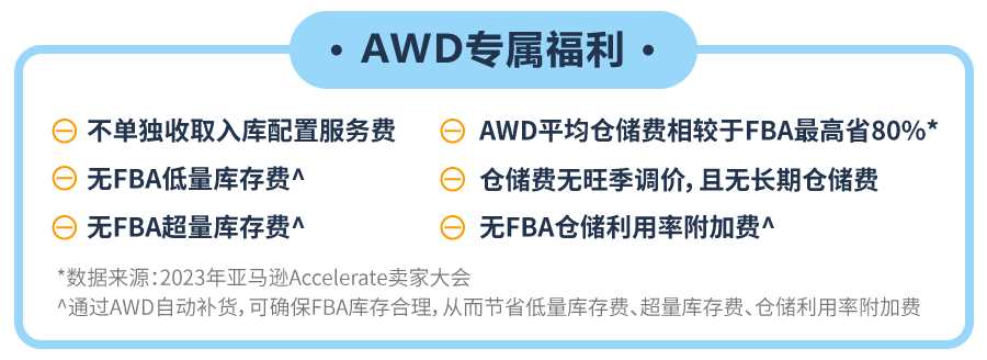 重磅！亚马逊补货神器AWD免1个月仓储费！附头程物流方案
