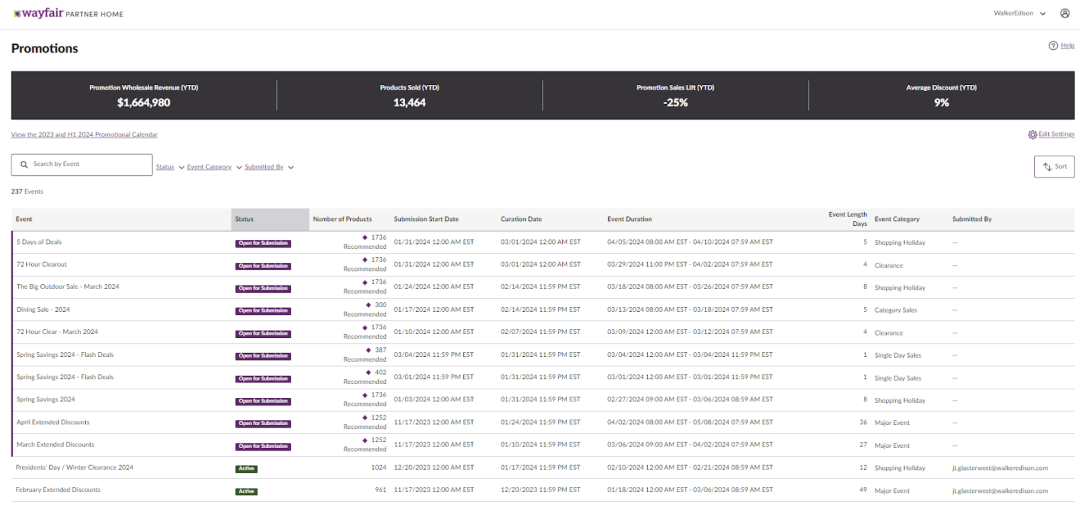 Wayfair重要升级｜Promotions促销页面更新通知及内容