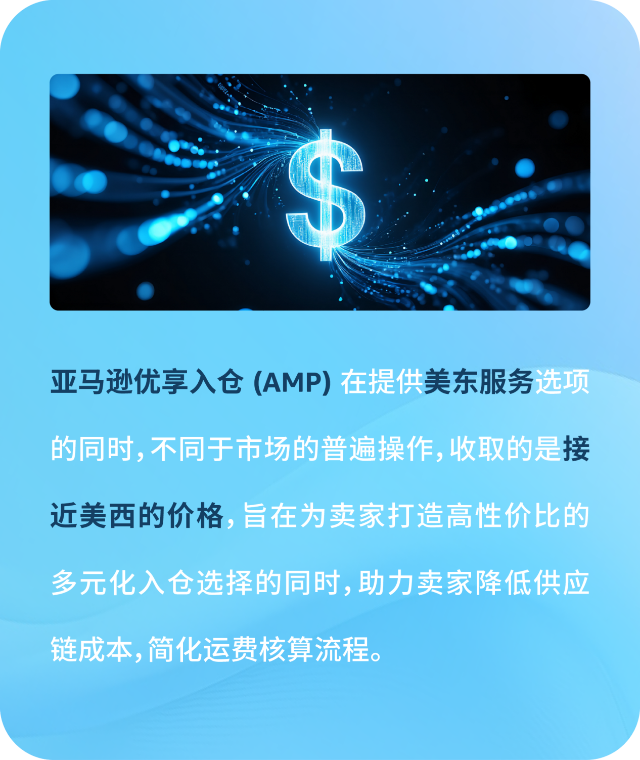 好消息，亚马逊优享入仓（AMP）美东正式上线！