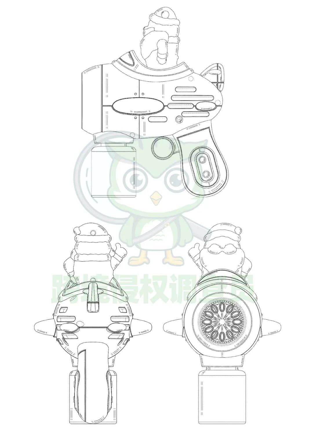 圣诞泡泡机toy bubble gun外观下证！侵权风险极高