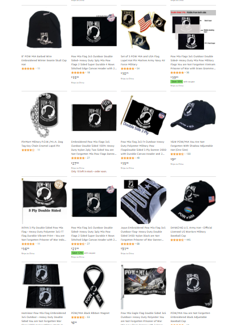 POW/MIA旗帜侵权,各大站点注意!