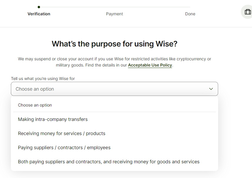 美区Wise企业注册最新图文教程