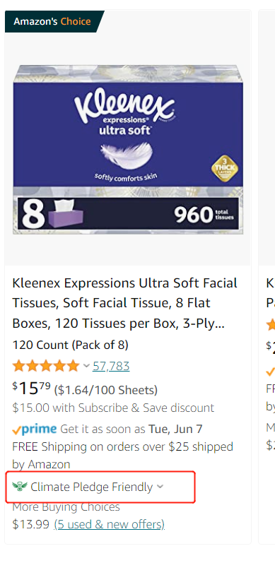 “气候友好承诺”(Climate Pledge Friendly)：亚马逊2040年实现净碳中和