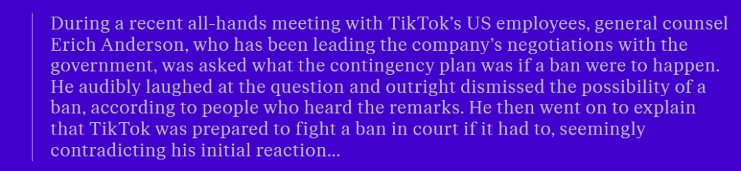 TikTok，没有撤退可言