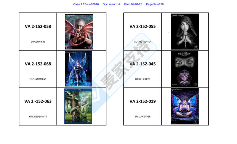 26-cv-02916，面对疾风暴吧！Whitewood 律所强势接手Anne Stokes版权，跨境卖家需紧急避险
