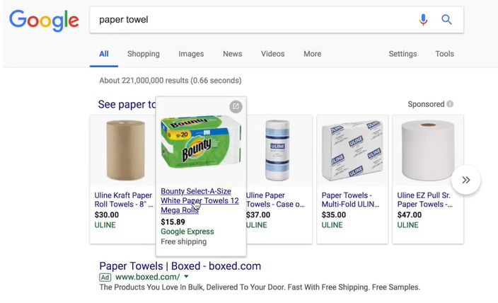 Google Shopping Action: 按销售计价的谷歌购物广告