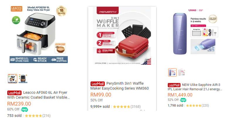 东南亚家电品类出海指南|Lazada/Shopee小家电热销品类及价格区间来袭