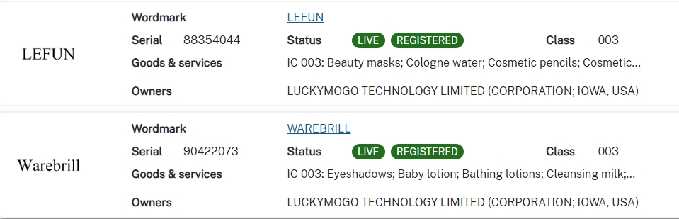 Luckymogo Technology Limited, Ltd. 商标案件:2024-cv-02163,0赔偿撤诉!