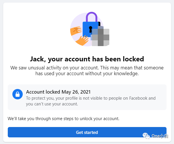 Facebook 个人账户被锁定及账户解锁操作流程记录