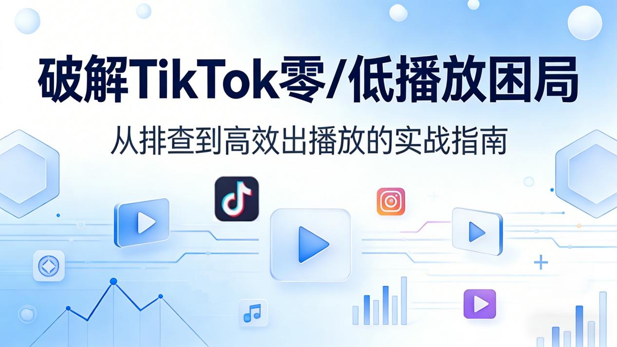 破解TikTok零/低播放困局：从排查到高效出播放的实战指南