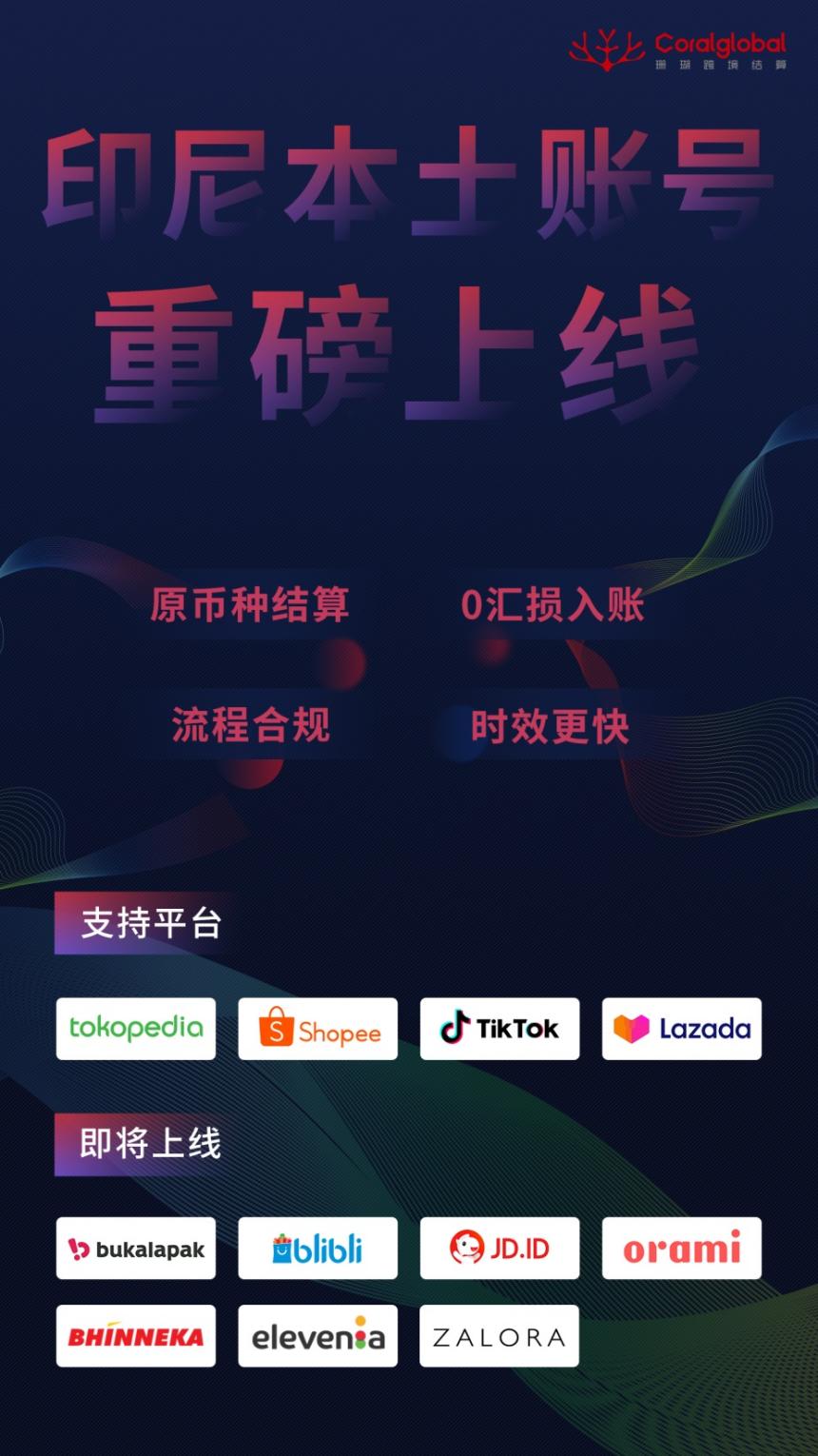 重磅！CoralGlobal珊瑚跨境上线印尼本地化结算解决方案！