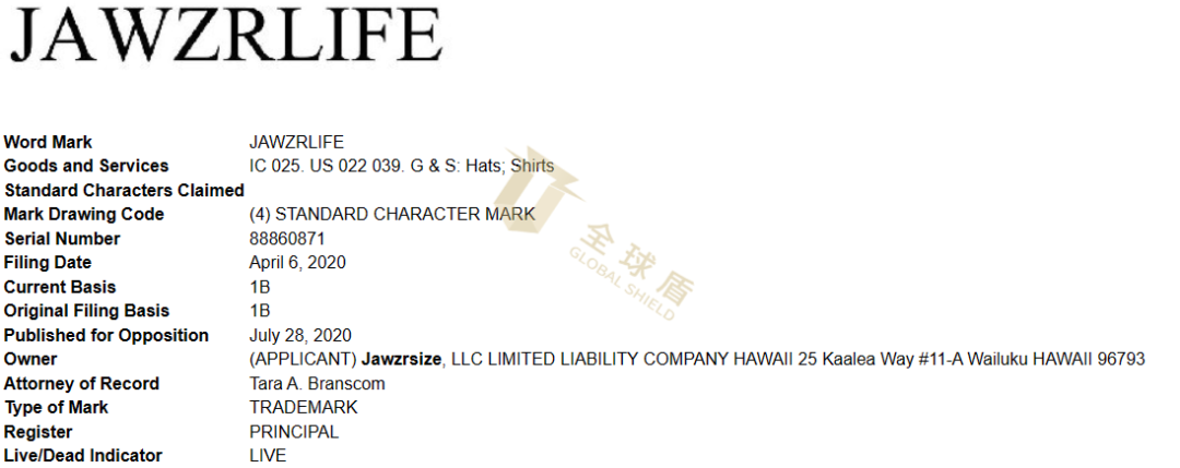 [22-6876] Saper Law律所代理JAWZRSIZE发案，已通过TRO！！