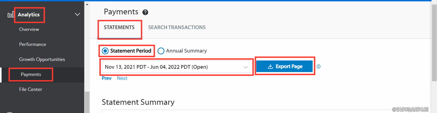 Seller Center报告分析：Payments