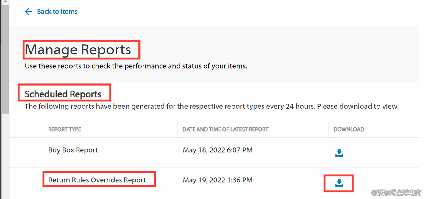 Seller Center报告分析：Return Rules Overrides Report