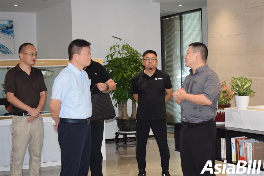 热烈欢迎三亚中央商务区管理局招商调研组到Asiabill视察