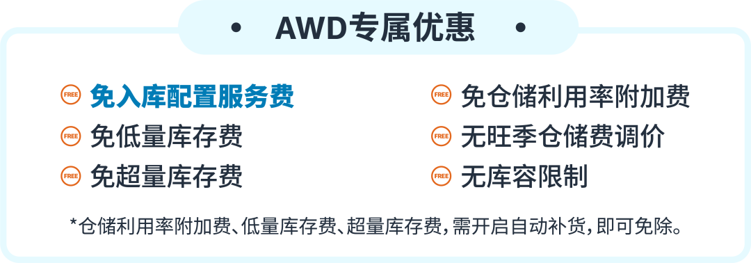 不改头程，不分仓，也能免亚马逊入库配置服务费和低量库存费