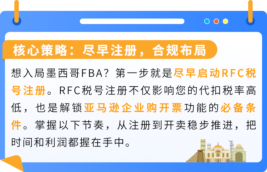 亚马逊墨西哥站FBA新卖家税务合规上线攻略：从注册到开卖，一路畅通