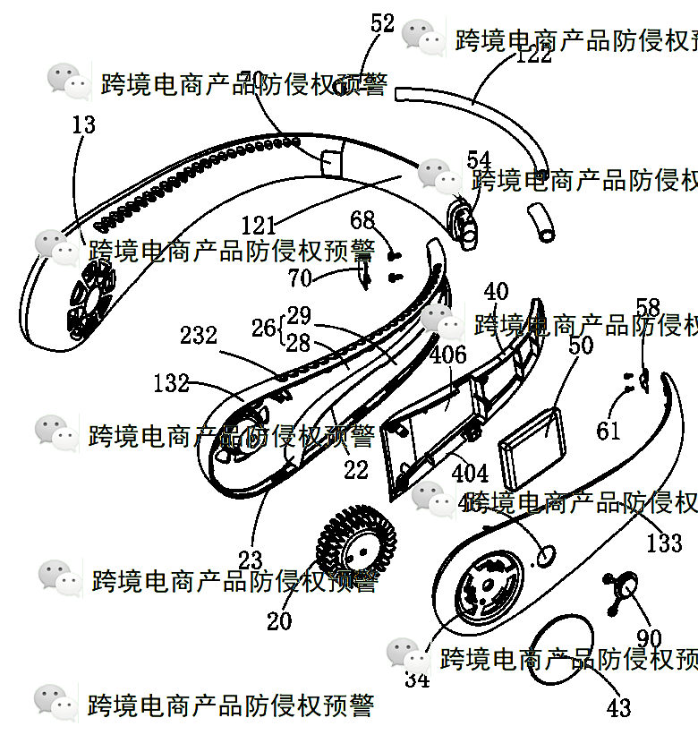 侵权隐患！【挂脖风扇】在亚马逊美国站上的（发明专利）防侵权预警