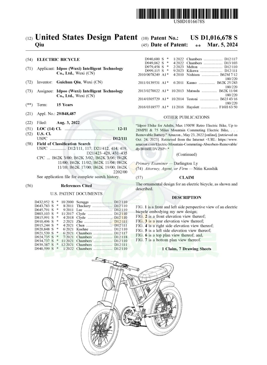 25-cv-00081已有店铺被冻结!警惕这款复古电动自行车Electric Bicycle!