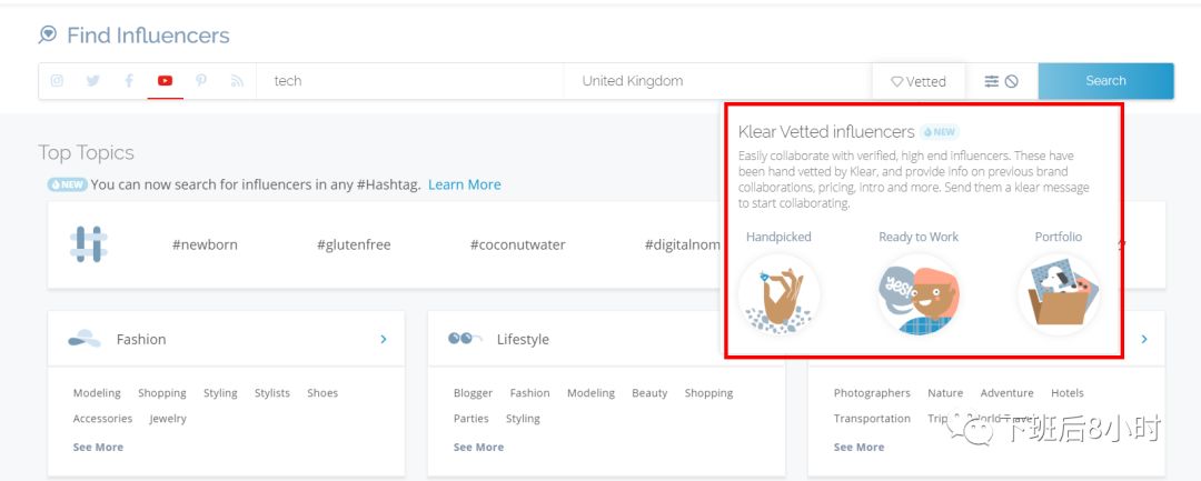 Klear是做海外网红营销常用的工具