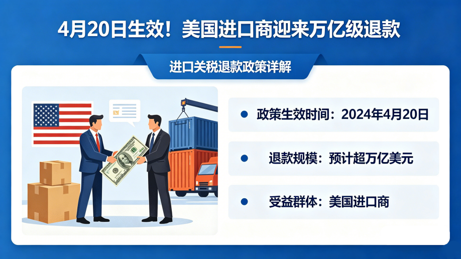 4 月 20 日生效！美国进口商迎来万亿级退款