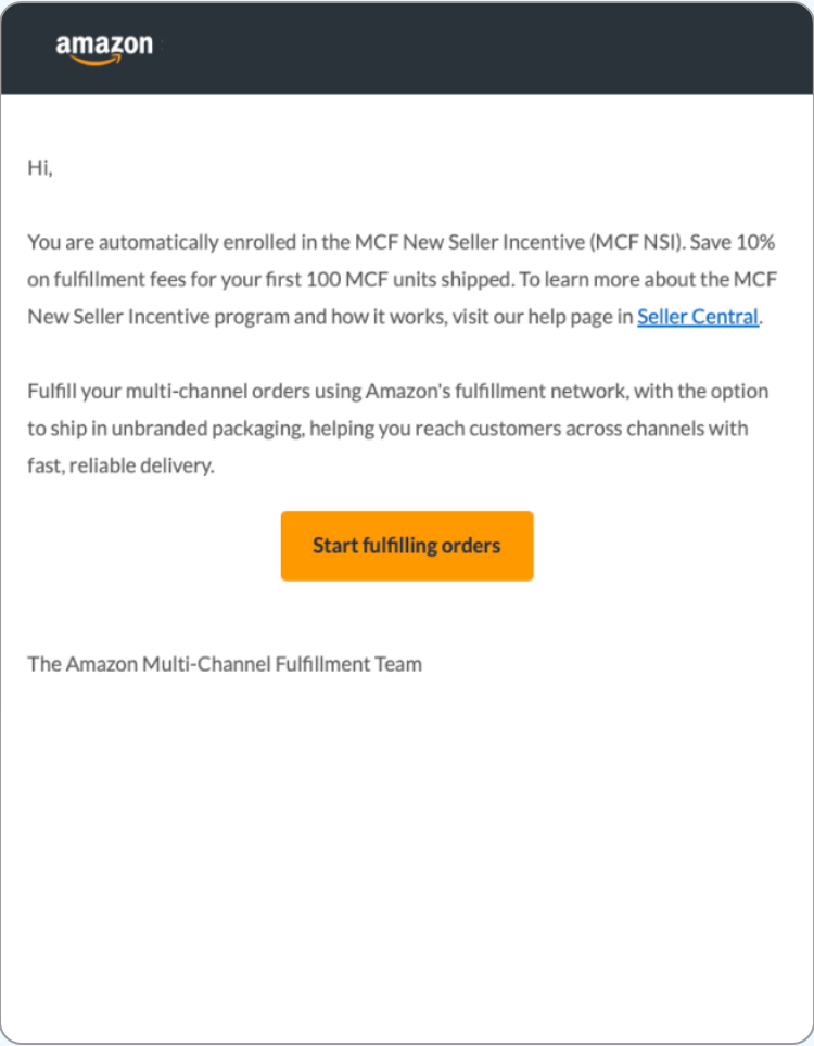 MCF配送费最高省15%，还返FBA抵扣金——亚马逊多渠道配送优选定价计划来了!