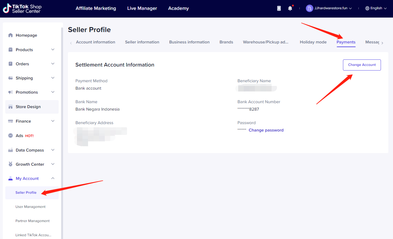 TikTok Shop 印度尼西亚站收款账户上线！