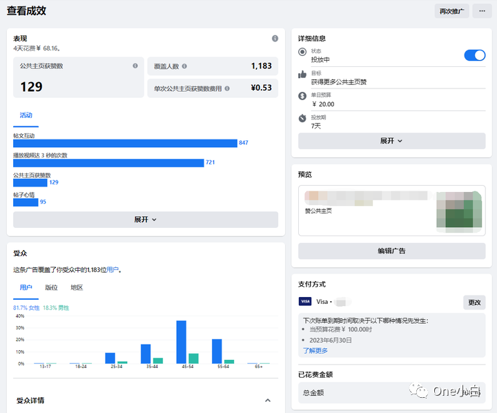 如何创建 Facebook 公共主页赞广告及查看广告成效?