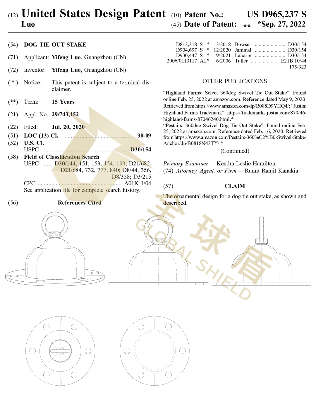 [22-62369] Jared律所代理Dog Tie Out Stake起诉！暂未提出TRO!