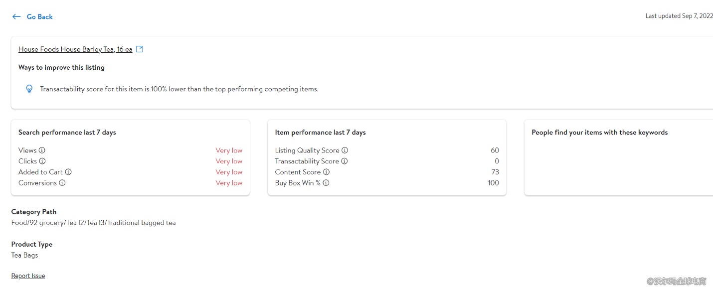 Seller Center报告分析：Search Insights