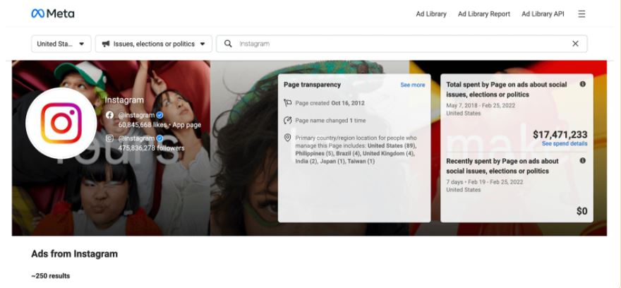 如何在元广告库中查看特殊类别广告？