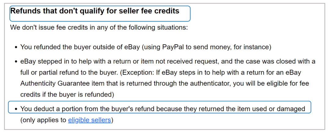 关于eBay春季卖家更新中费用问题