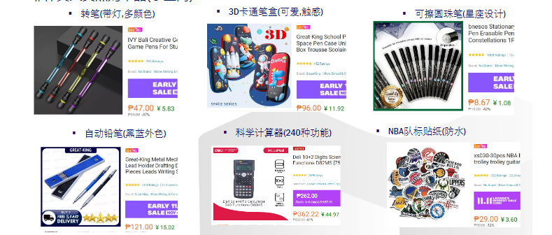 东南亚Lazada&Shopee文具类目好做吗？一文带你了解各国热销及需求品类