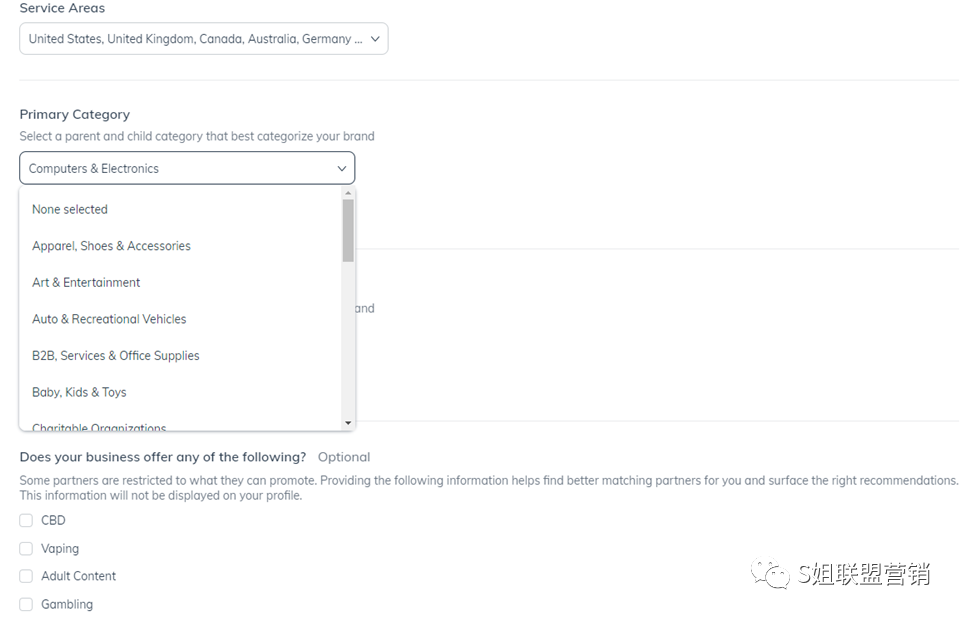 联盟平台Impact开户实操笔记