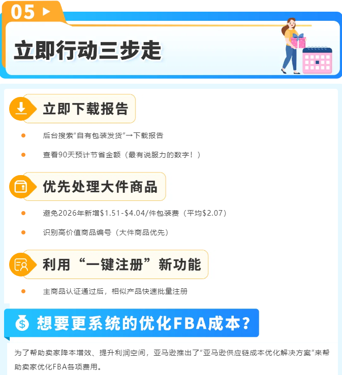 亚马逊FBA新功能上线！一键注册SIPP立减配送费