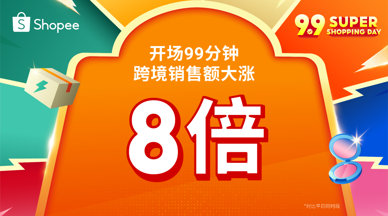 Shopee 9.9超级购物节热力开场!99分钟跨境销售额大涨8倍