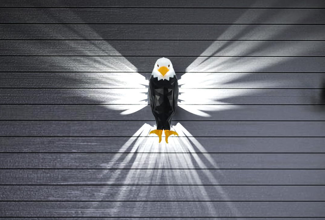 侵权预警！月销1000+老鹰壁灯Bald Eagle Wall Light专利下证！