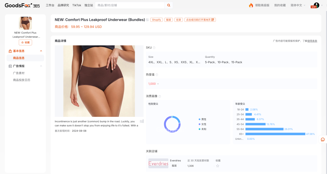 防漏内裤热度飙升，精准锁定银发市场