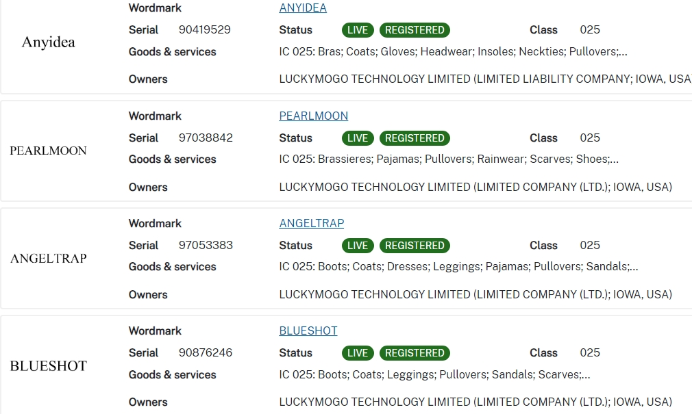 Luckymogo Technology Limited, Ltd. 商标案件:2024-cv-02163,0赔偿撤诉!