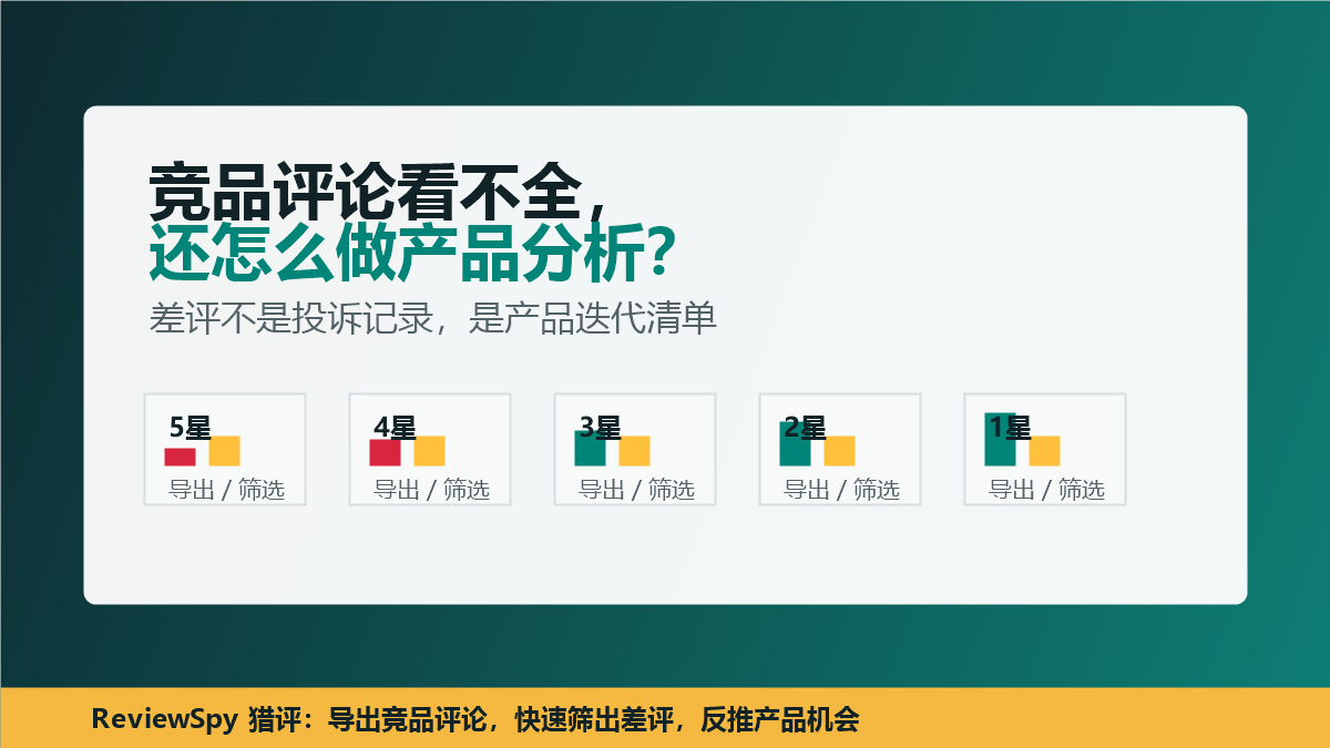 读懂Review系列02|竞品评论看不全,卖家还怎么做产品分析?