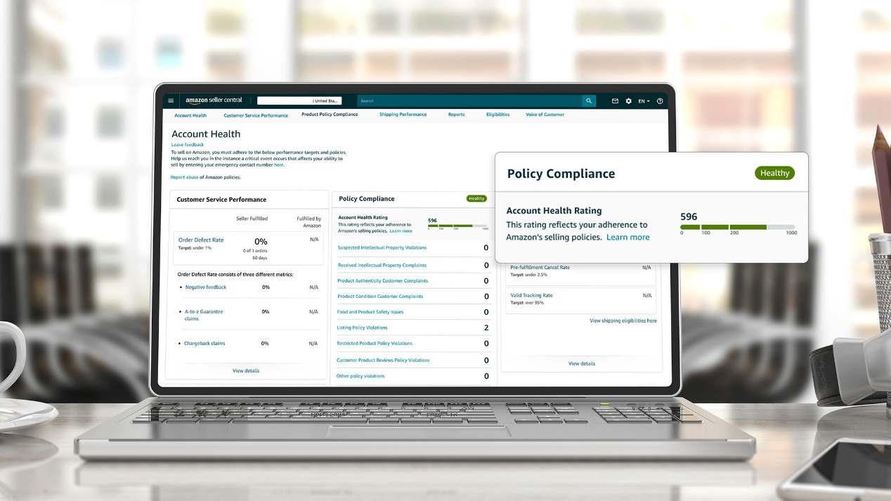 亚马逊发布全新升级的“账户状况评级(Account Health Rating)”工具