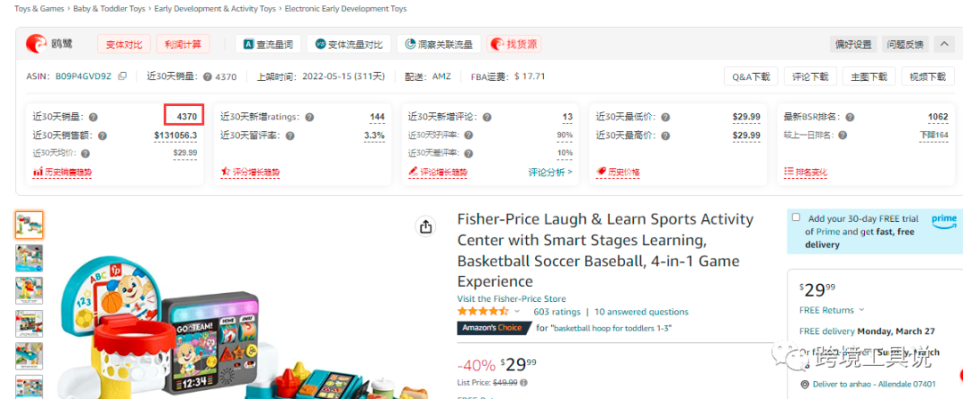 Amazon销量预测工具哪家强？