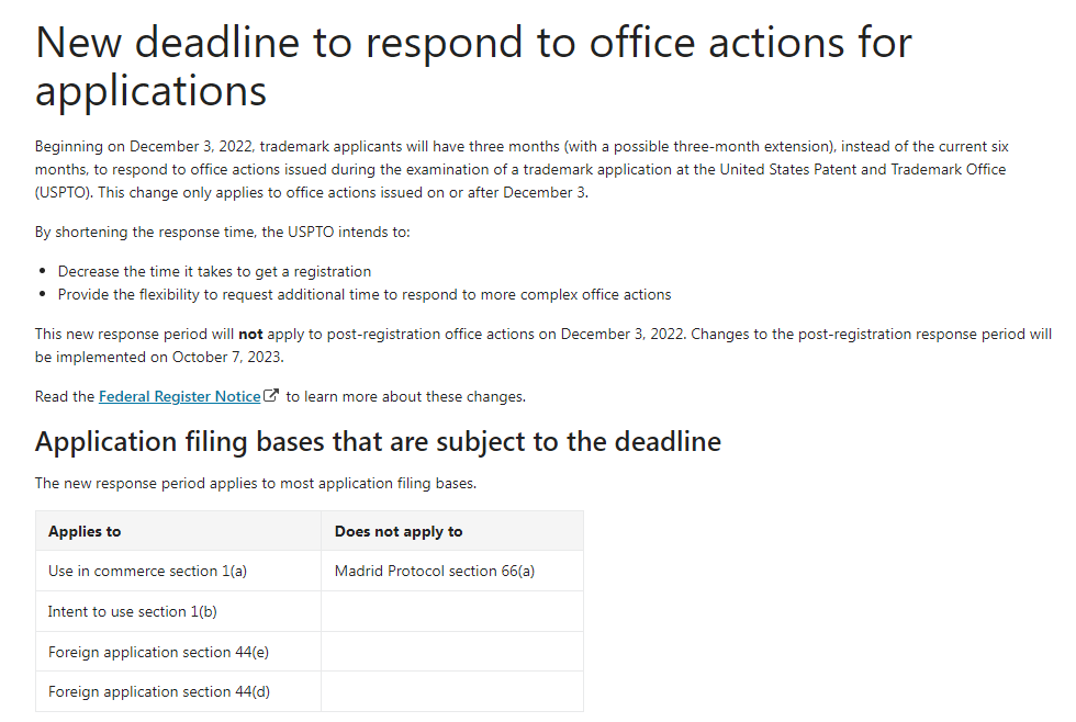 注意！12月起，美標(biāo)答復(fù)期縮短至3個(gè)月