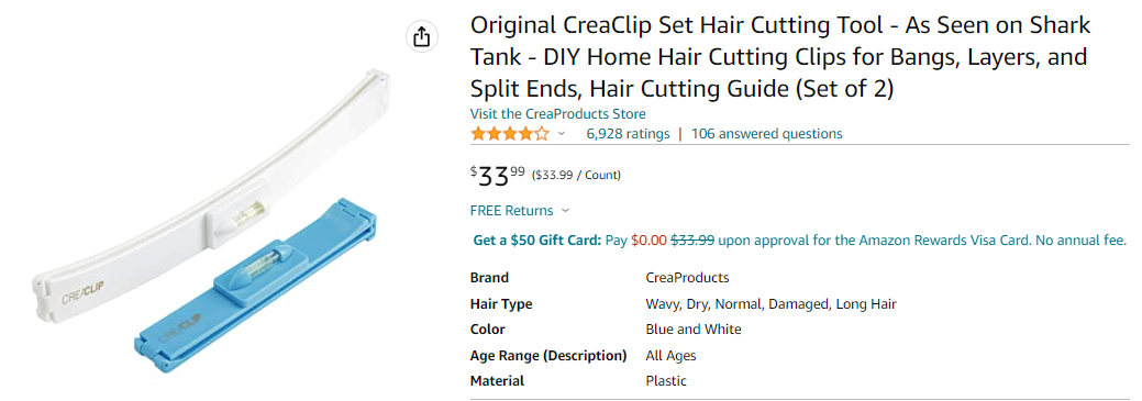 CreaClip剪发神器，美国发明专利全部被驳回？