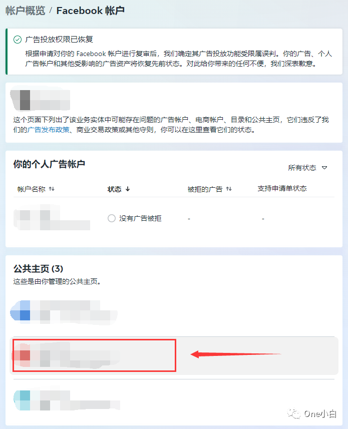 Facebook 公共主页广告发布功能受限如何申请复审？