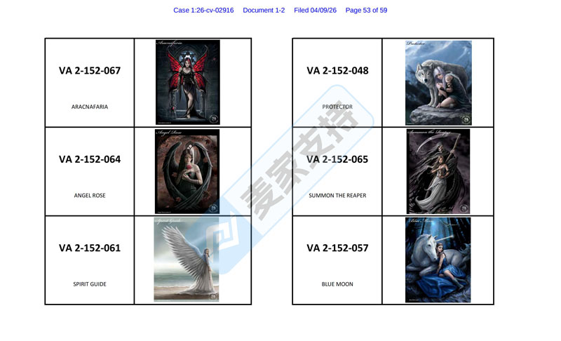 26-cv-02916，面对疾风暴吧！Whitewood 律所强势接手Anne Stokes版权，跨境卖家需紧急避险